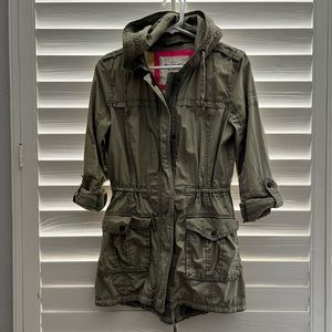 Size S Abercrombie and Fitch lightweight Jacket, Olive green